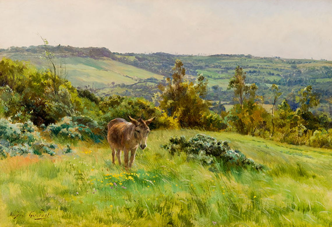 Eugène Girardet  « Coteau de Houlgate » 